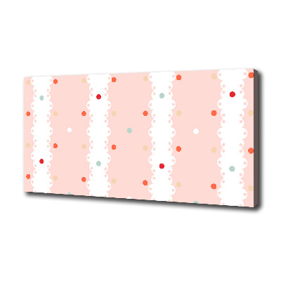 Bild auf leinwand Hintergrund mit bunten Punkten