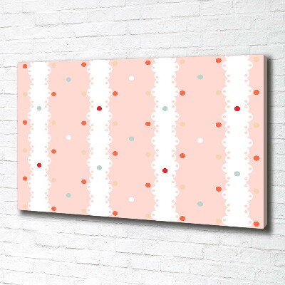 Bild auf leinwand Hintergrund mit bunten Punkten