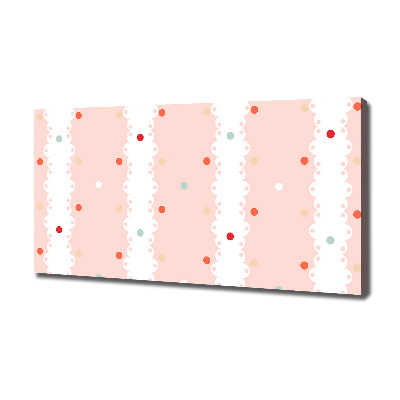 Bild auf leinwand Hintergrund mit bunten Punkten