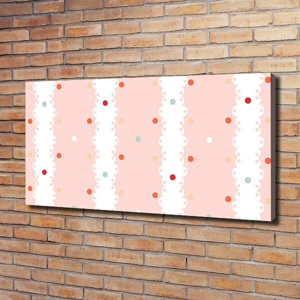 Bild auf leinwand Hintergrund mit bunten Punkten