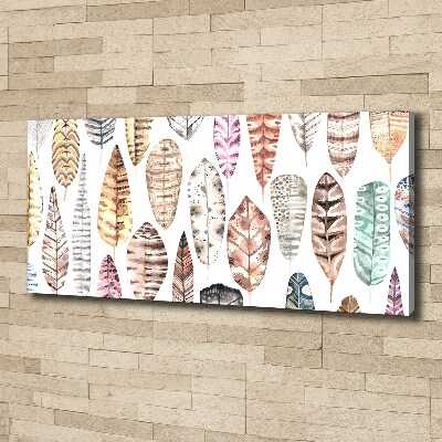 Wandbild Bunte Federn