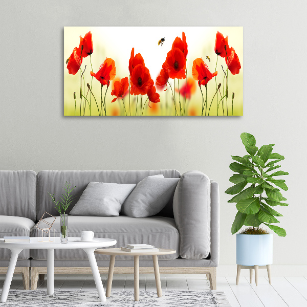 Wandbild Mohnblumen