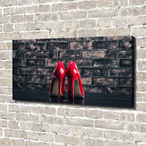Bild auf leinwand Rote High Heels