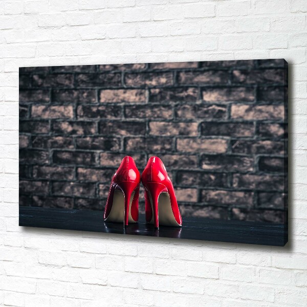 Bild auf leinwand Rote High Heels