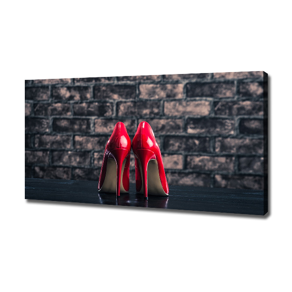 Bild auf leinwand Rote High Heels