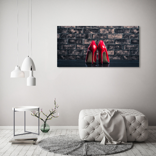 Bild auf leinwand Rote High Heels