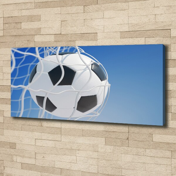 Wandbild Der Ball ist im Tor
