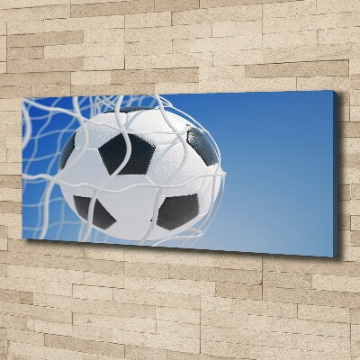 Wandbild Der Ball ist im Tor