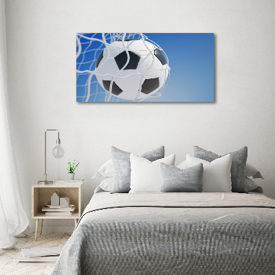 Wandbild Der Ball ist im Tor