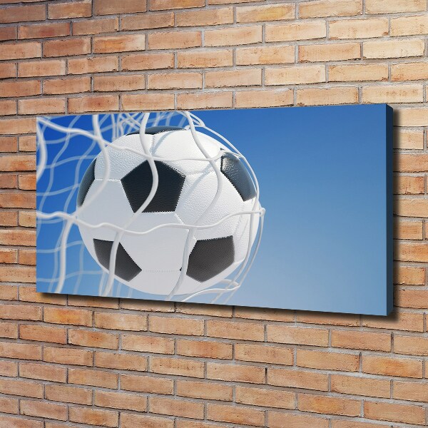 Wandbild Der Ball ist im Tor