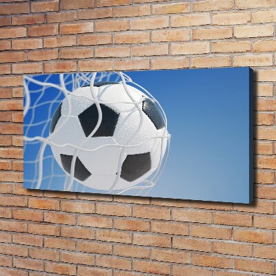 Wandbild Der Ball ist im Tor