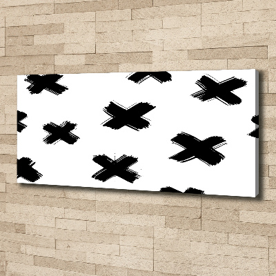 Wandbild Schwarze und weiße Flecken