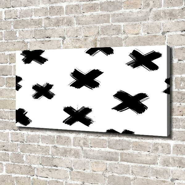 Wandbild Schwarze und weiße Flecken