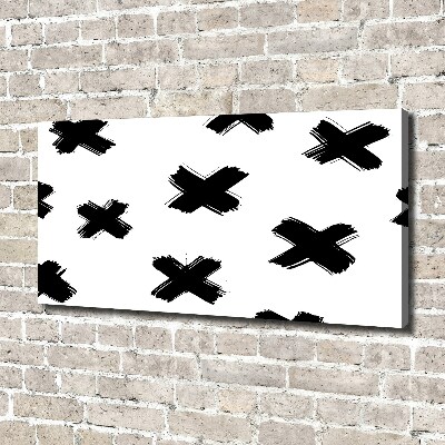 Wandbild Schwarze und weiße Flecken