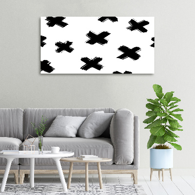 Wandbild Schwarze und weiße Flecken