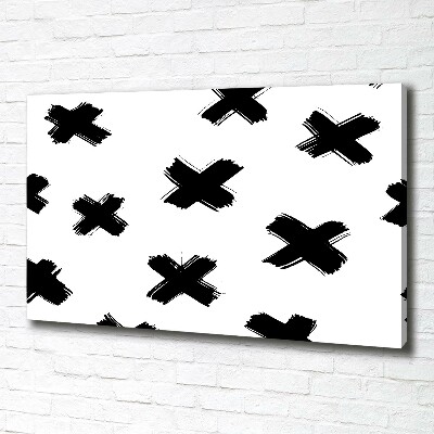 Wandbild Schwarze und weiße Flecken