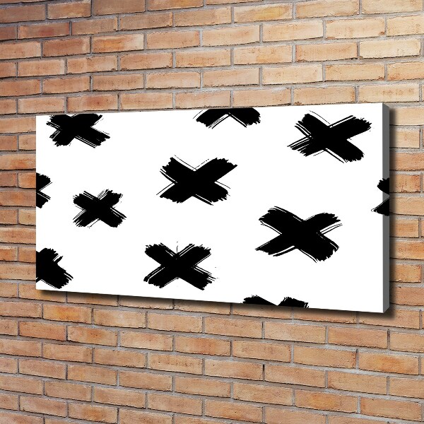 Wandbild Schwarze und weiße Flecken