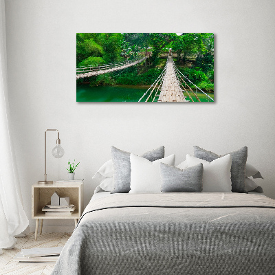Bild auf leinwand Brücke über den Fluss