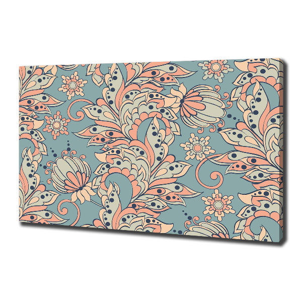 Bild auf leinwand Ethnische Blumen