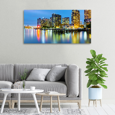 Bild auf leinwand New York bei Nacht