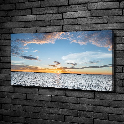 Wandbild Dämmerung am Meer