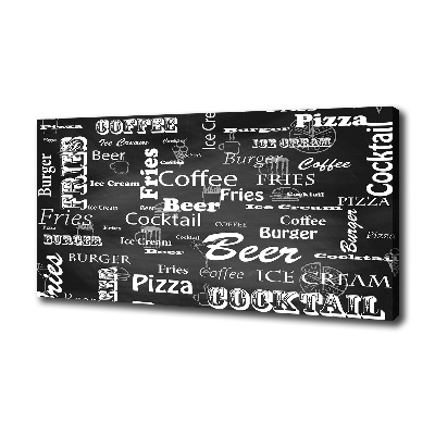 Wandbild Speisekarte