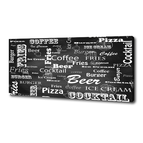 Wandbild Speisekarte
