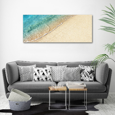 Wandbild Eine Welle am Strand