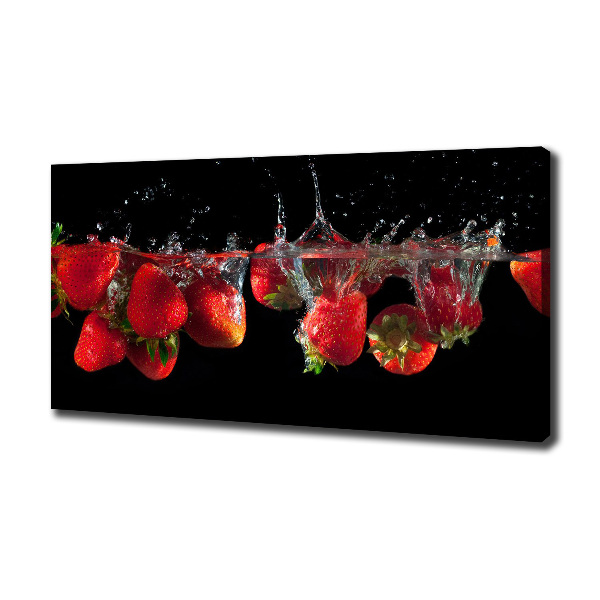 Wandbild Erdbeeren unter Wasser