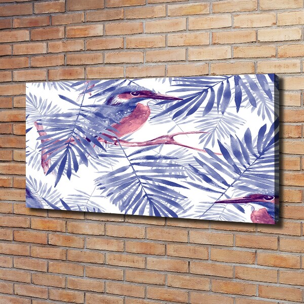 Wandbild Pflanzen und Vögel