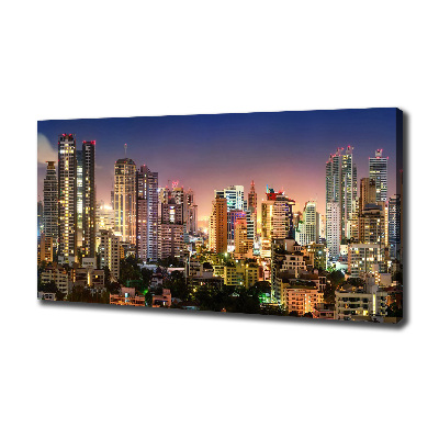 Wandbild Bangkok bei Nacht