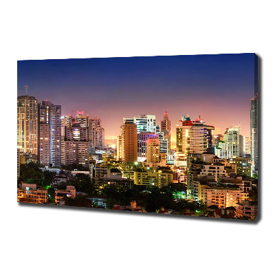 Wandbild Bangkok bei Nacht