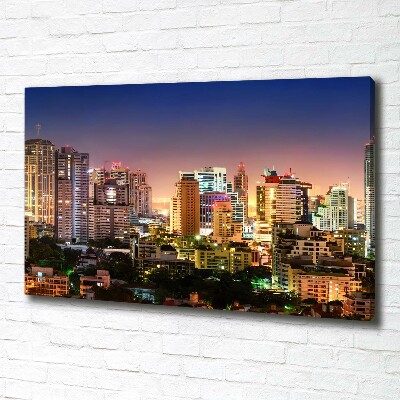 Wandbild Bangkok bei Nacht