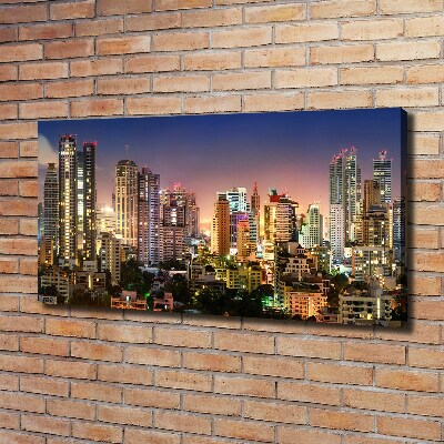 Wandbild Bangkok bei Nacht