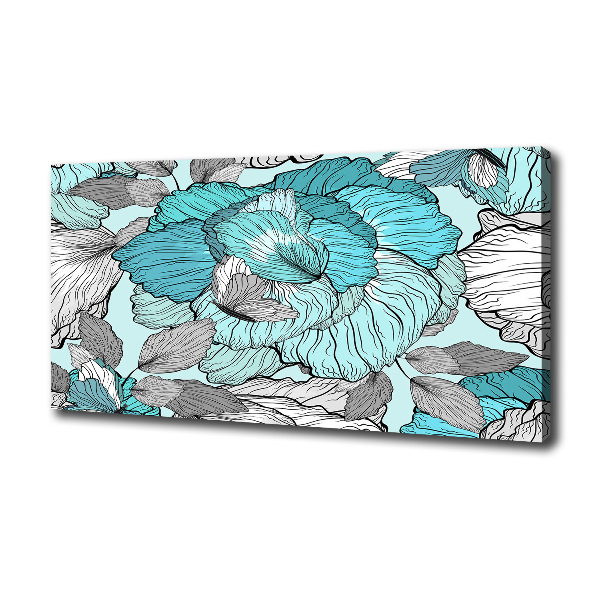 Wandbild Blumenmuster