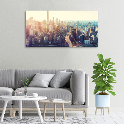 Bild auf leinwand New York aus der Vogelperspektive