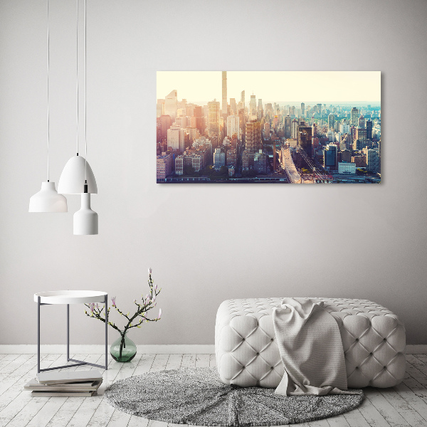 Bild auf leinwand New York aus der Vogelperspektive