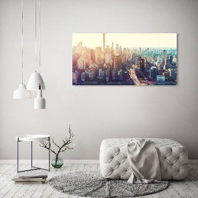 Bild auf leinwand New York aus der Vogelperspektive