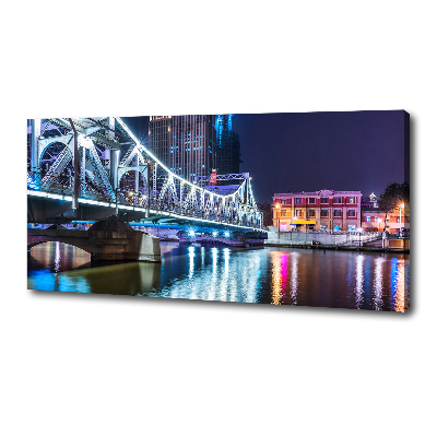 Wandbild Shanghai-Brücke