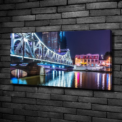 Wandbild Shanghai-Brücke