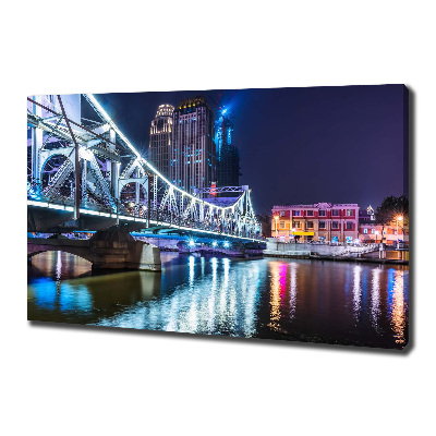 Wandbild Shanghai-Brücke