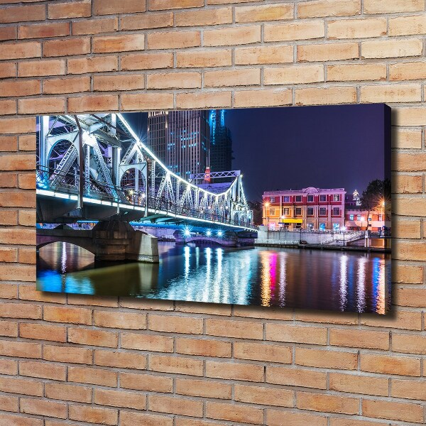 Wandbild Shanghai-Brücke