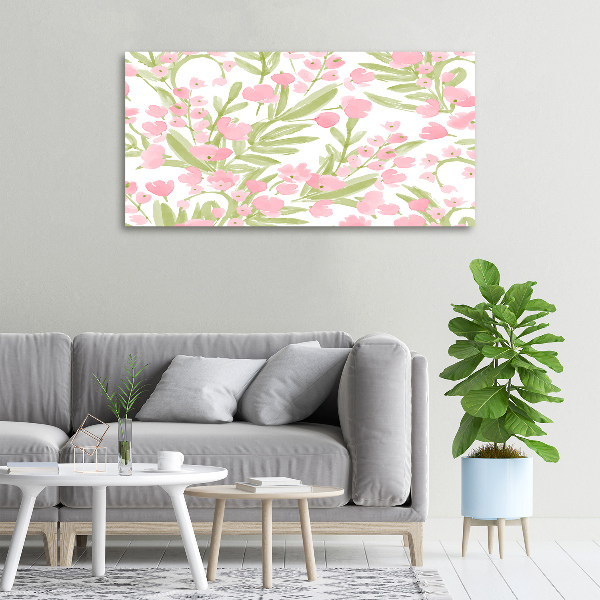 Wandbild Blumenmuster