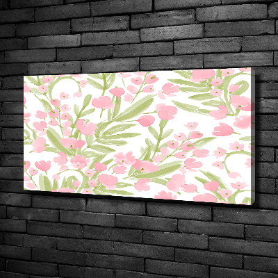 Wandbild Blumenmuster