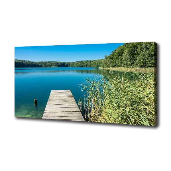 Wandbild Pier am See