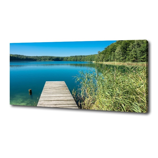 Wandbild Pier am See