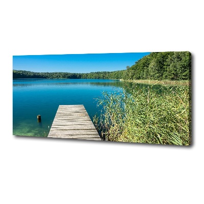 Wandbild Pier am See