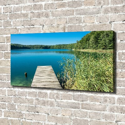 Wandbild Pier am See