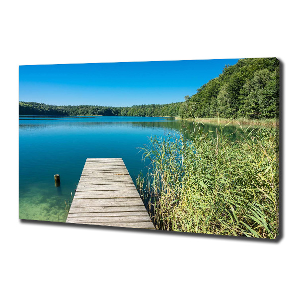 Wandbild Pier am See