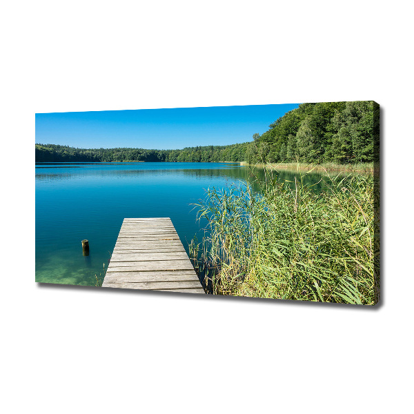 Wandbild Pier am See